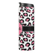 Rosa Leopard-Druck Thermosbecher (Nach rechts gedreht)