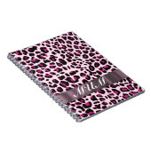 Rosa Leopard drucken personalisierte Mütter Notizblock (Rechte Seite)