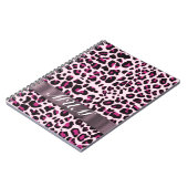 Rosa Leopard drucken personalisierte Mütter Notizblock (Linke Seite)