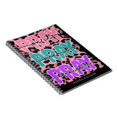 Rosa Leopard Druckgebet Spiral Foto Notebook Notizblock (Rechte Seite)