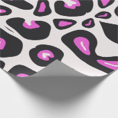 Rosa Leopard-Farbe Geschenkpapier (Ecke)