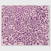 Rosa Leopard-Farbe Geschenkpapier (Flach)