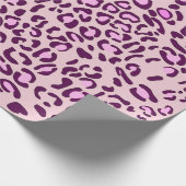 Rosa Leopard-Farbe Geschenkpapier (Ecke)