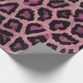 Rosa Leopard-Farbe Geschenkpapier (Ecke)