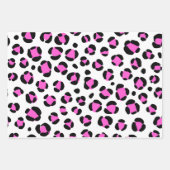 Rosa Leopard-Farbe Geschenkpapier Set (Vorderseite 2)