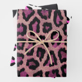 Rosa Leopard-Farbe Geschenkpapier Set (Beispiel)