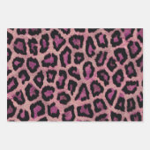 Rosa Leopard-Farbe Geschenkpapier Set (Vorderseite)