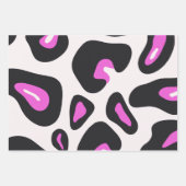 Rosa Leopard-Farbe Geschenkpapier Set (Vorderseite 3)