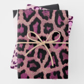 Rosa Leopard-Farbe Geschenkpapier Set (Beispiel)