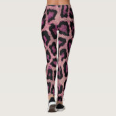 Rosa Leopard-Farbe Leggings (Rückseite)