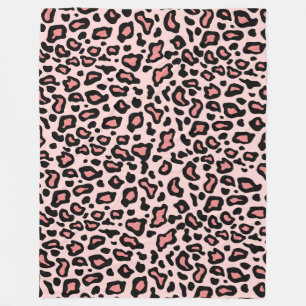 Rosa Leopard Fleece Decke Geschenk