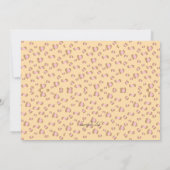 Rosa Leopard Foto Einladung (Rückseite)