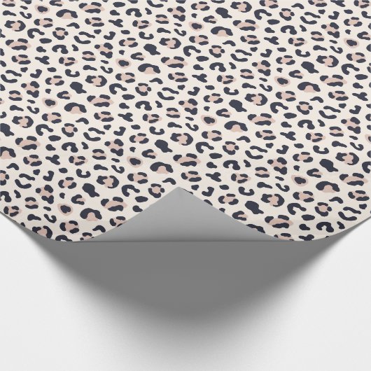 Rosa Leopard Geschenkpapier (Ecke)