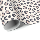 Rosa Leopard Geschenkpapier (Rolleneckpunkt)