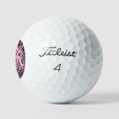 Rosa Leopard-Harmonie Golfball (Logo)