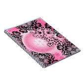 Rosa Leopard Harmonie Notizblock (Rechte Seite)