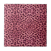 Rosa Leopard-Haut-Muster Fliese (Vorderseite)