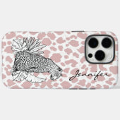 Rosa Leopard iPhone Case-Mate iPhone Hülle (Rückseite (Horizontal))