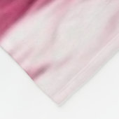 Rosa Leopard-kundenspezifische Fleece-Decke, groß Fleecedecke (Ecke)