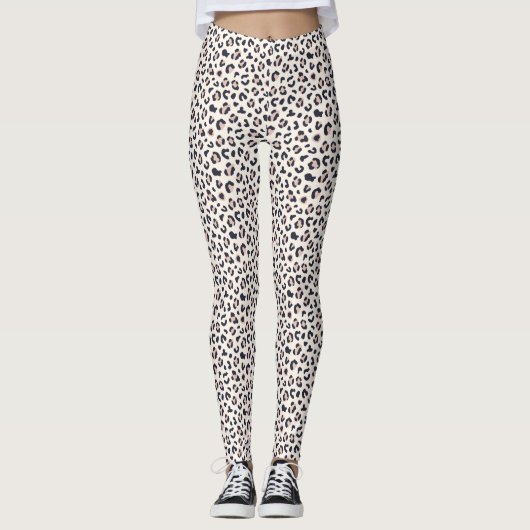 Rosa Leopard Leggings (Vorderseite)