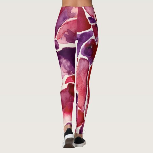 Rosa Leopard Leggings (Rückseite)