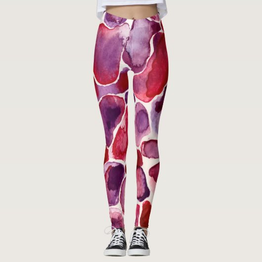 Rosa Leopard Leggings (Vorderseite)