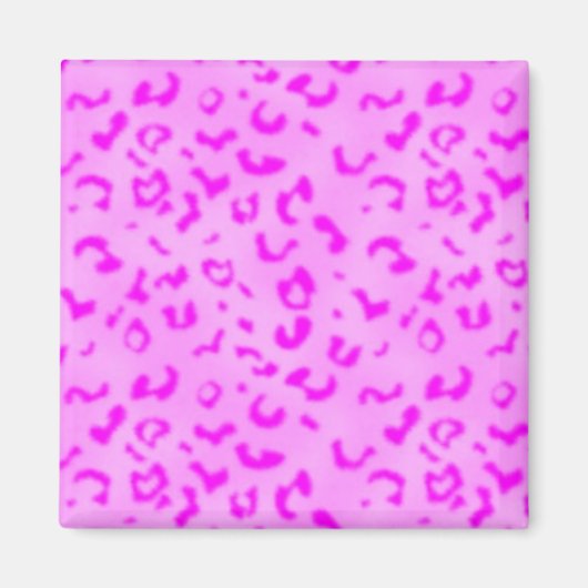 Rosa Leopard Magnet (Vorne)