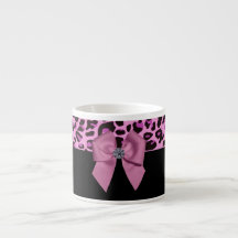 Rosa Leopard mit Bow und Diamond