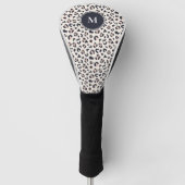 Rosa Leopard Mono Golf Head Cover Golf Headcover (Vorderseite)