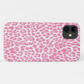 Rosa Leopard-Muster Case-Mate iPhone Hülle (Rückseite (Horizontal))