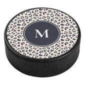 Rosa Leopard-Muster Eishockey Puck (3/4)
