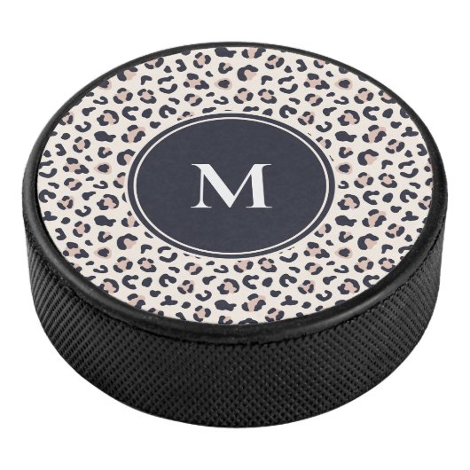 Rosa Leopard-Muster Eishockey Puck (3/4)
