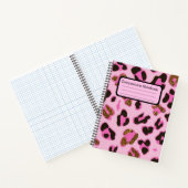 Rosa Leopard-Notebook  Notizblock (Innenseite)