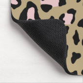 Rosa Leopard Personalisiert Mousepad (Ecke)