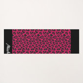 rosa Leopard Personalisiert Yogamatte (Rückseite (Horizontal))