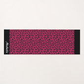 rosa Leopard Personalisiert Yogamatte (Vorderseite (Horizontal))