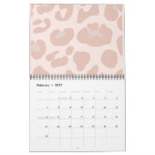 Rosa Leopard Print 2021 Calendar Kalender (Feb 2027)
