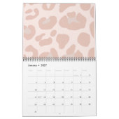 Rosa Leopard Print 2021 Calendar Kalender (Jan 2027)