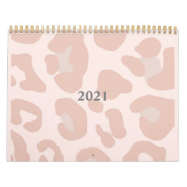 Rosa Leopard Print 2021 Calendar Kalender