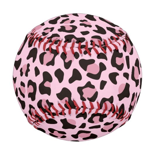Rosa Leopard Print Baseball (Rückseite)