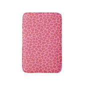 Rosa Leopard Print Bath Mat Badematte (Vorderseite Vertikal)