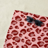 Rosa Leopard Print Beach Handtuch (Beispiel)