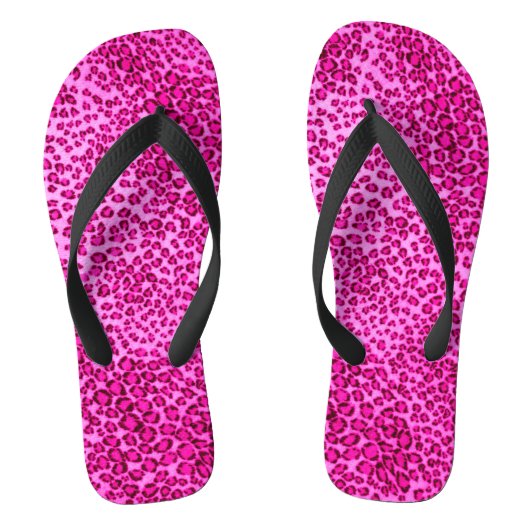 Rosa Leopard Print/Flip Flops Badesandalen (Fußbett)