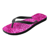 Rosa Leopard Print/Flip Flops Badesandalen (Schrägansicht)