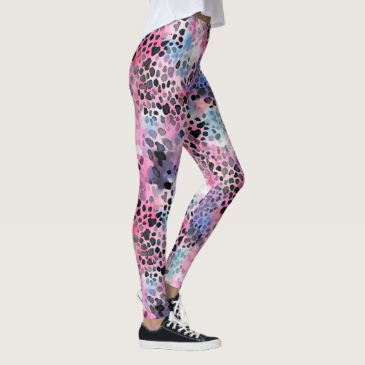 Rosa Leopard Print Leggings (Rechts)