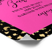 Rosa Leopard Print Mama osa Bar Sign Poster (Ecke)