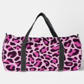Rosa Leopard Print Monogram Large Duffel Bag Duffle Bag (Vorderseite)