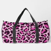 Rosa Leopard Print Monogram Large Duffel Bag Duffle Bag (Rückseite)