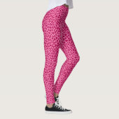 Rosa Leopard Print Retro Glam y2k Ästhetik Extrava Leggings (Rechts)