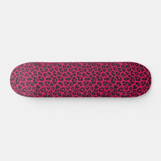 Rosa Leopard Print Skateboard (Horizontal)